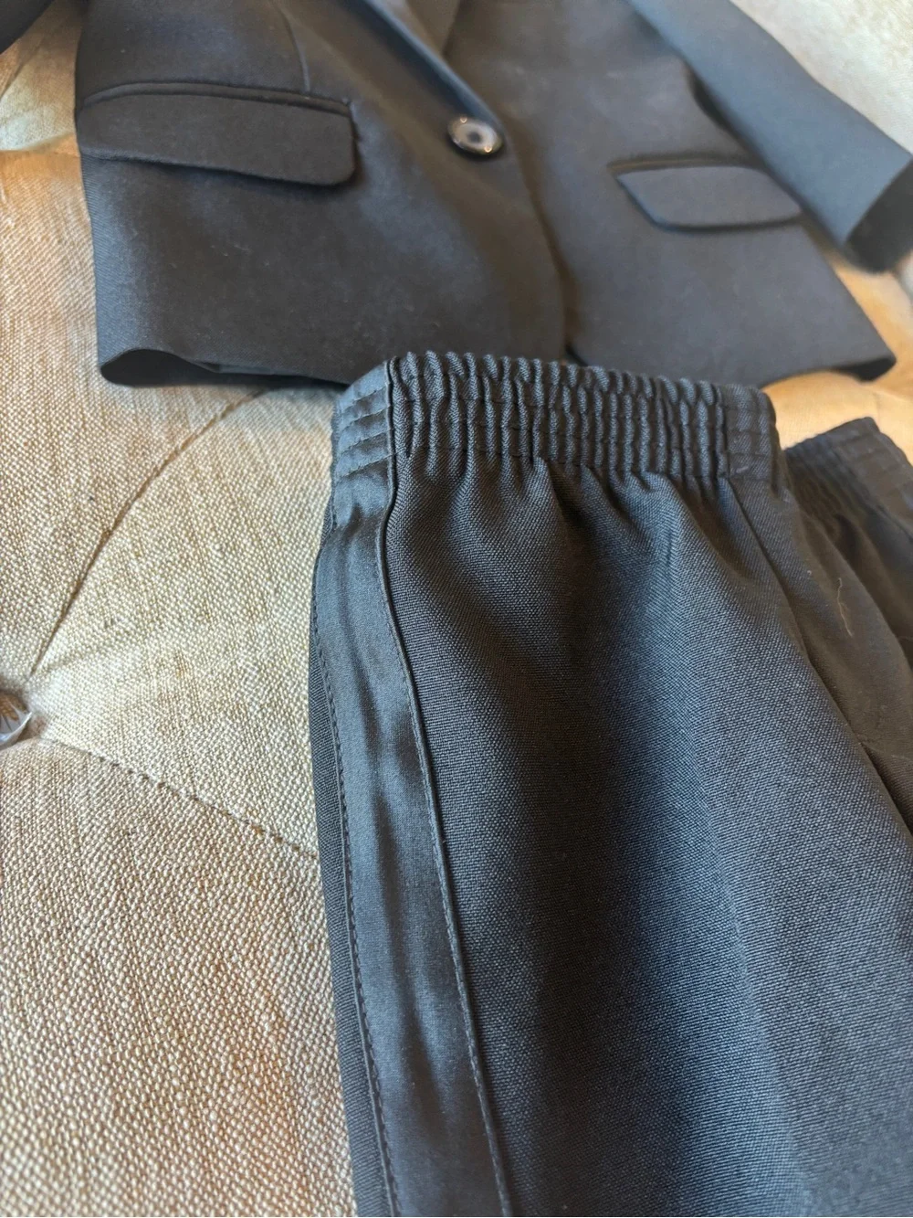 Baby Tuxedo by Nautical for weddings Sz 12 mo. Jacket & Pants Set black PERFECT!